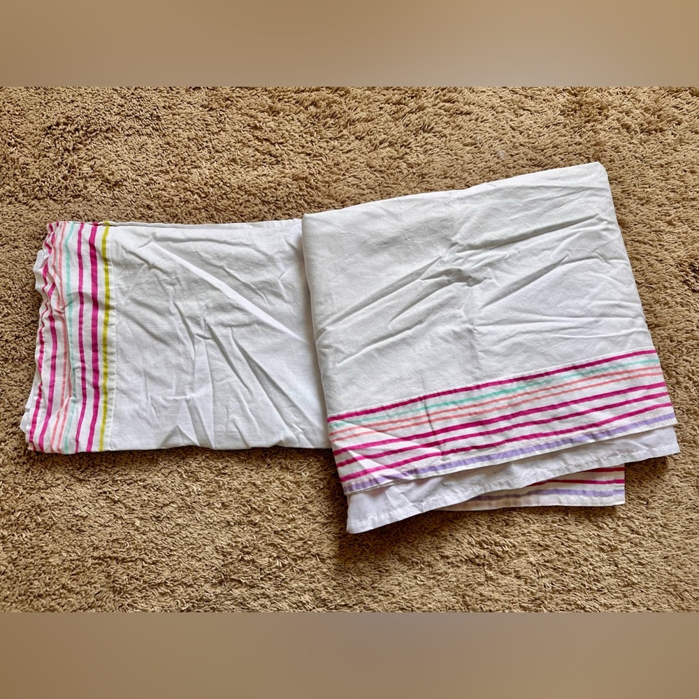 Pottery Barn Kids Rainbow Crib Skirt